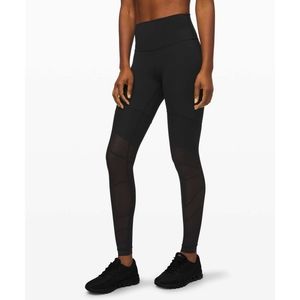 Lululemon Sheer Will High-Rise Tight *Pulse in Black Size 6